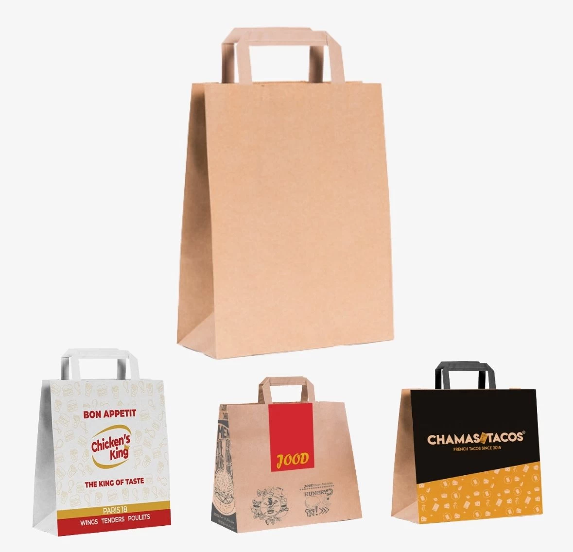 Screw Handle Kraft Bag