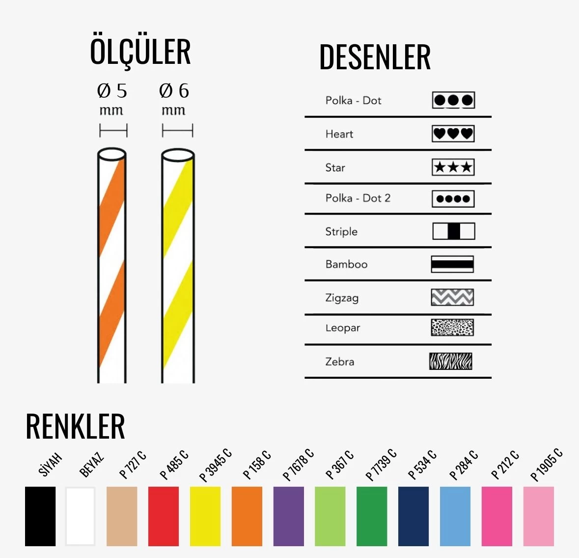 Körüklü Kağıt Pipet