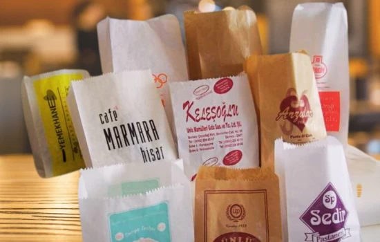 Printed and Unprinted Paper Bags: Paper Bag, Pastry & Bagel, Bread, Sandwich, Hamburger, Wrapping Paper, Service Paper